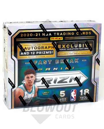 2020/21 Panini Prizm Basketball Fast Break 20 Box Case