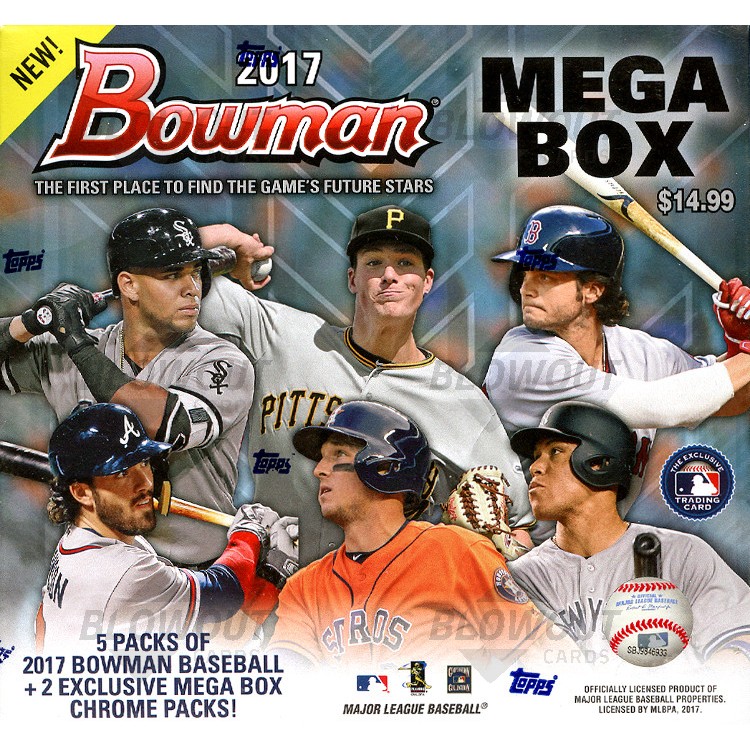 2017 Bowman Mega Box Baseball - 16 Box Case