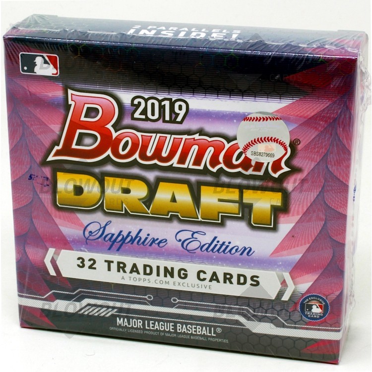 2019 Bowman Draft Baseball Sapphire Edition 10 Box Case