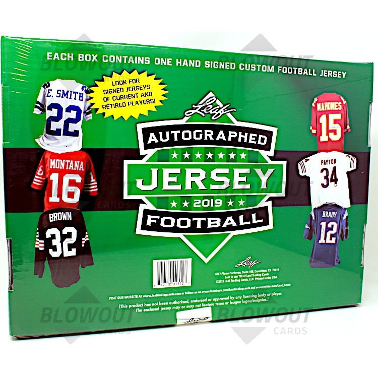 2023 Leaf Autographed Football Jersey Edition Box Price History at Blowout  Cards