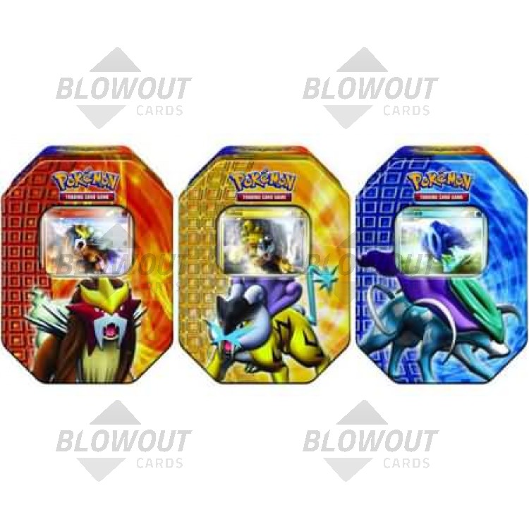 Shiny Entei, Suicune, and Raikou Promos in Fall 2010 Tins 