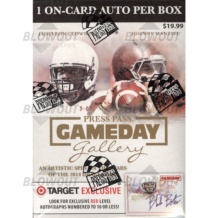 2014 Press Pass Gameday Gallery Football Blaster Box