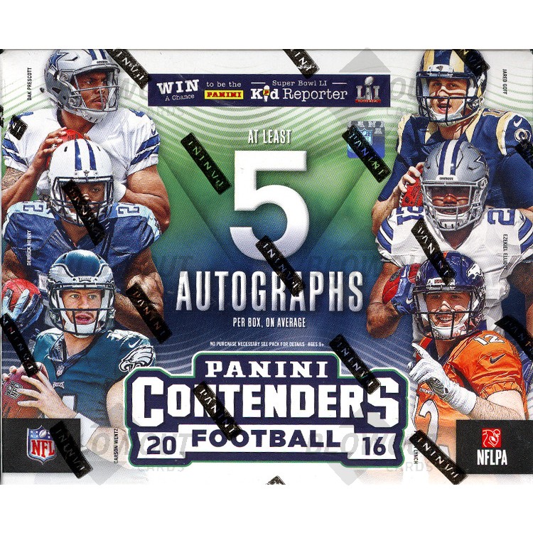 2016 Panini Contenders Football Hobby Box