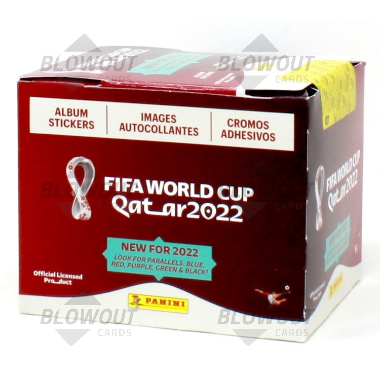 Panini Official FIFA World Cup Qatar 2022 Four Sticker Boxes (1000 Stickers  Total), Black