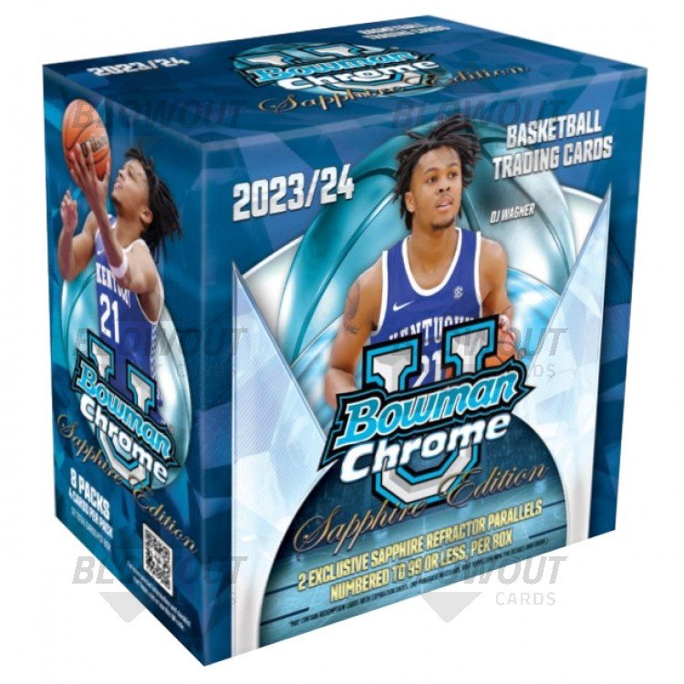 2023/24 Bowman University Chrome Basketball Sapphire Box