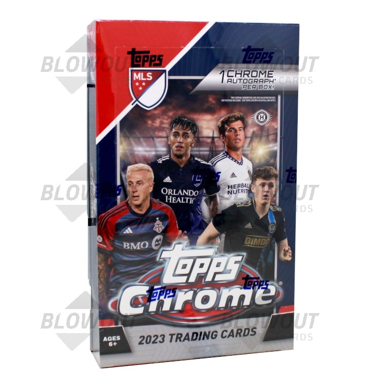 2023 Topps Chrome Major League Soccer Hobby 12 Box Case