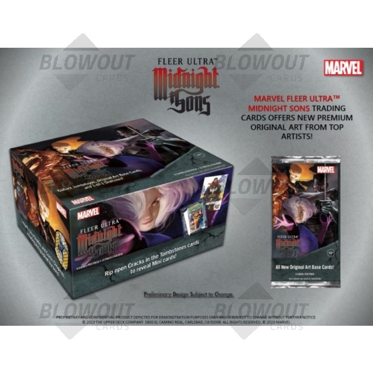 2023 Upper Deck Fleer Ultra Marvel Midnight Sons Hobby Box