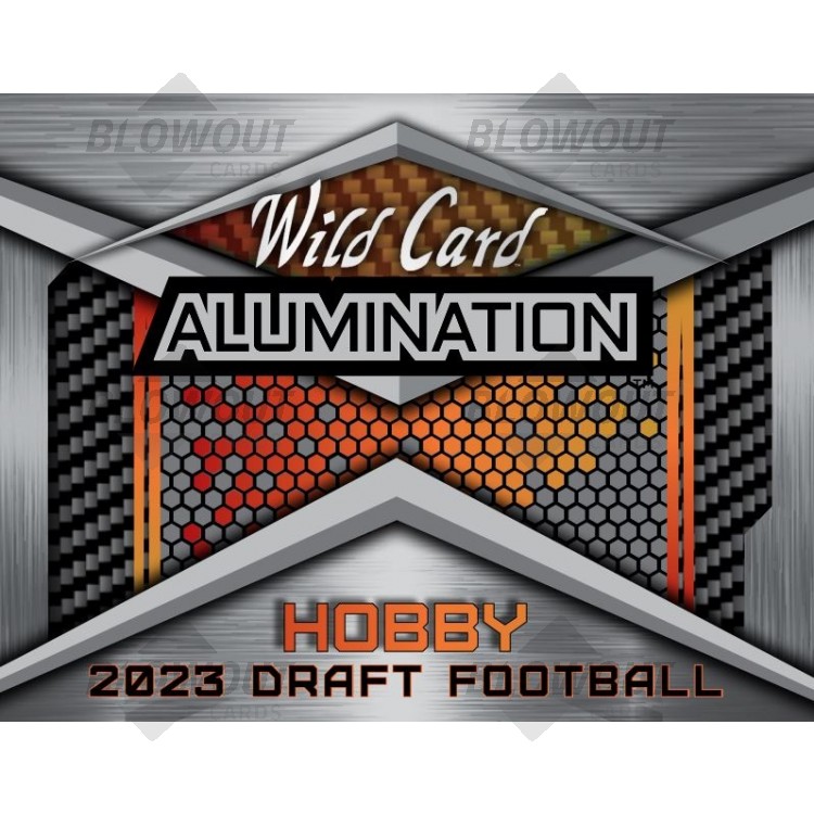 2023 Wild Card Alumination Draft Football Hobby 12 Box Case