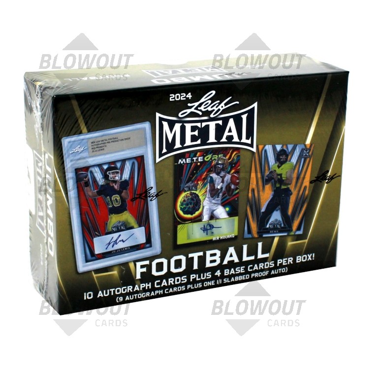 2024 Leaf Metal Football Jumbo 8 Box Case