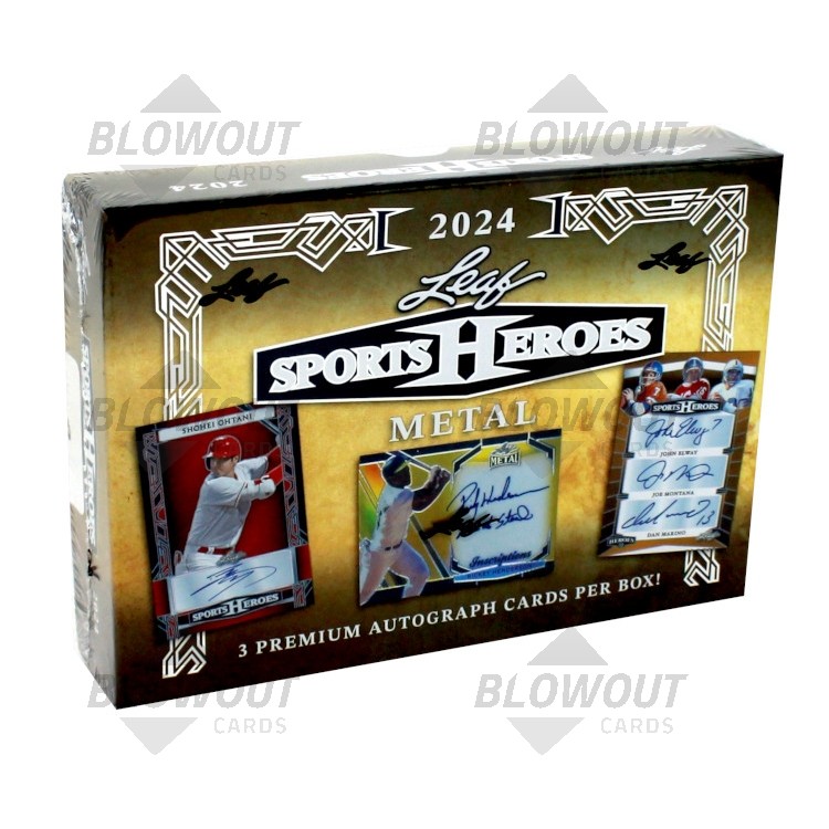 2024 Leaf Metal Sports Heroes Hobby 20 Box Case