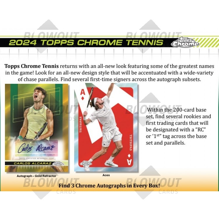 2024 Topps Chrome Tennis Breaker's Delight 12 Box Case