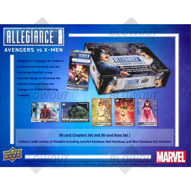 Marvel Allegiance Avengers vs. XMen Hobby Box (Upper Deck)