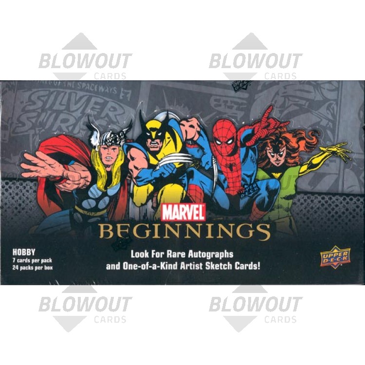 Marvel Beginnings Series 1 Trading Cards 12 Box Case Upper Deck