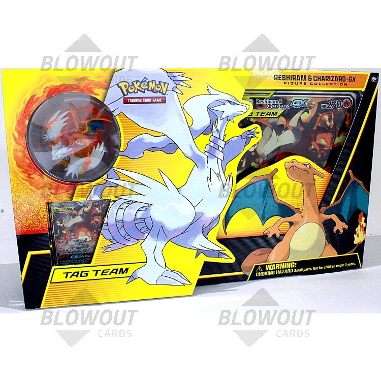 Pokemon Reshiram Charizard Gx Figure Collection 12 Box Case