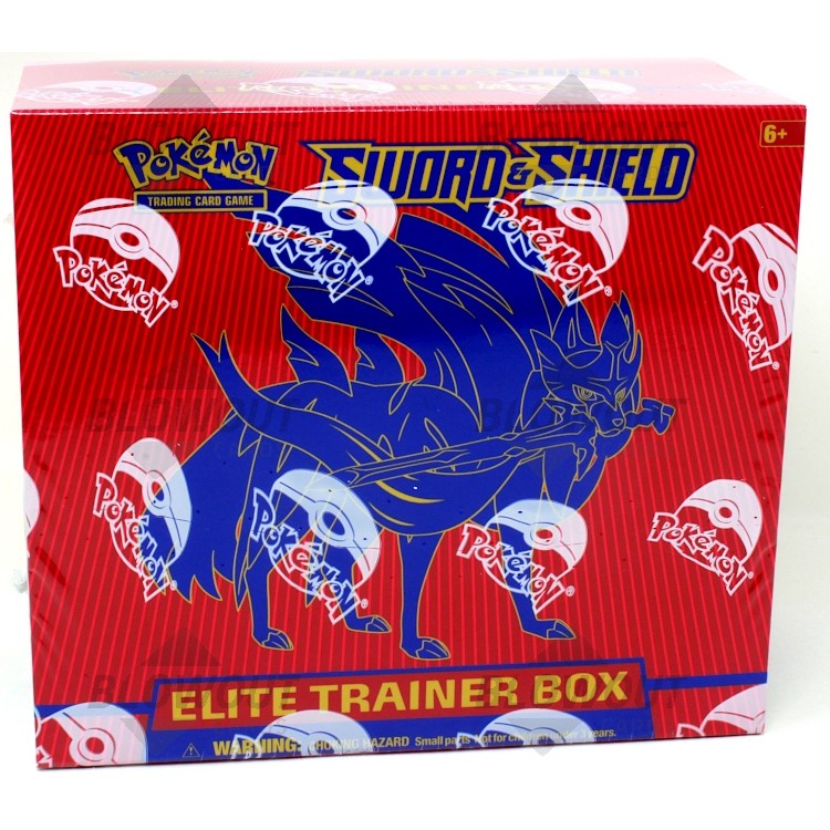 Pokemon TCG: Sword and Shield Elite Trainer Box- Zamazenta, 8 Boosters