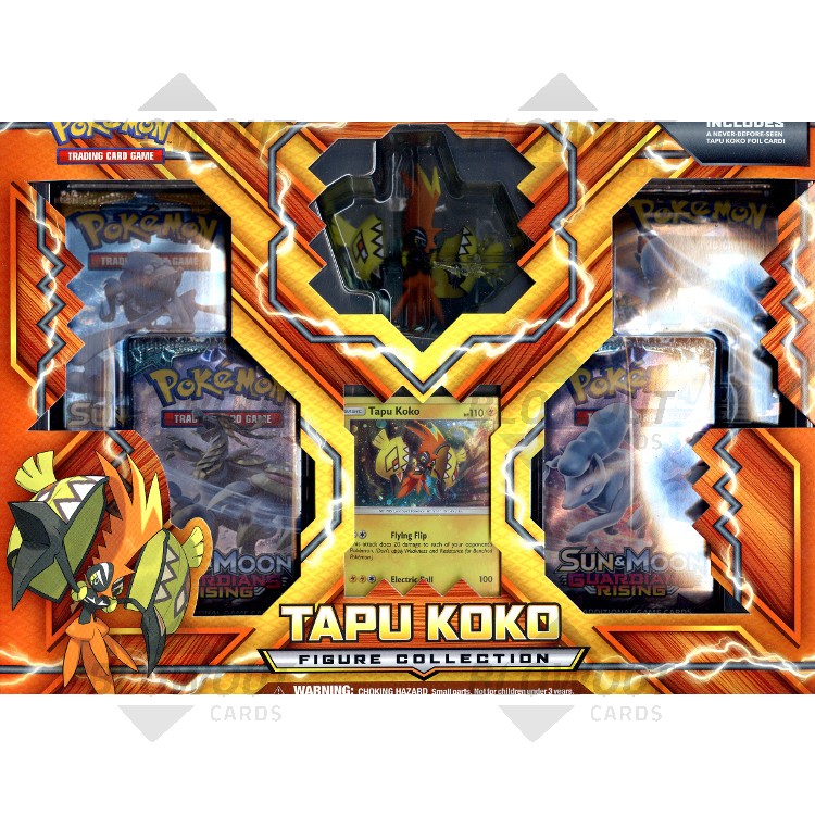  Pokemon TCG: Tapu Koko Figure Collection Card Game : Toys &  Games