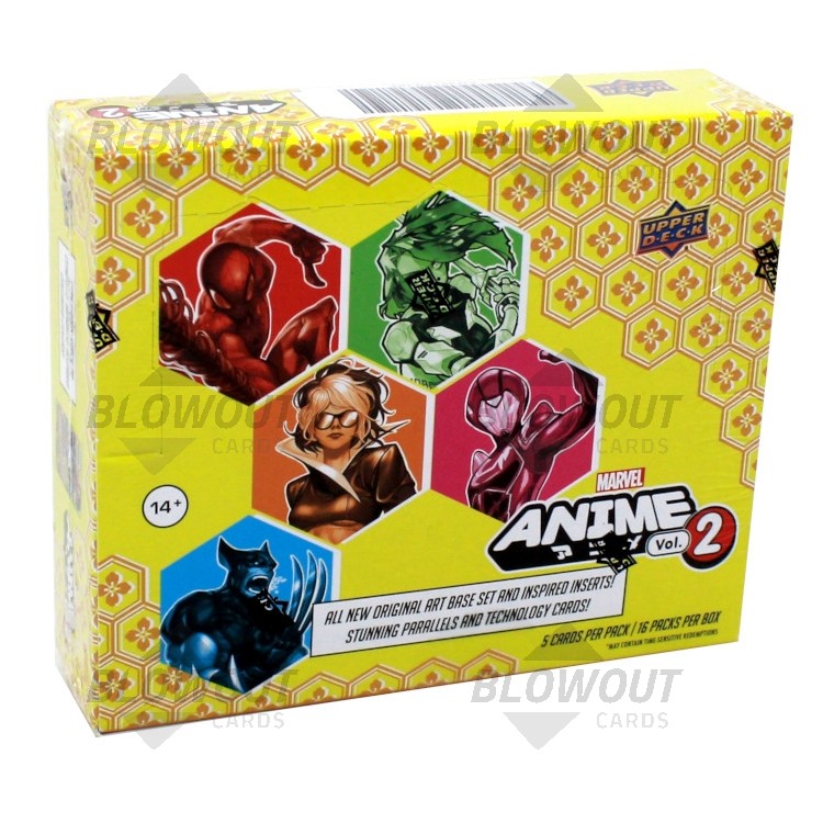 Upper Deck Marvel Anime Vol. 2 Hobby 16 Box Case