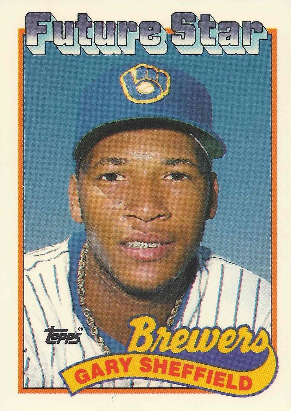 Gary Sheffield 1988 Milwaukee Brewers Cooperstown Home Throwback