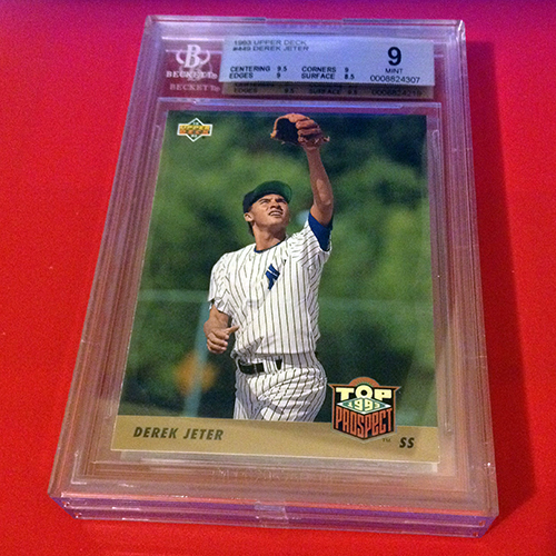 Derek Jeter Rookie Card 1993 Upper Deck #449 BGS 9 (9.5 8.5 9 9)