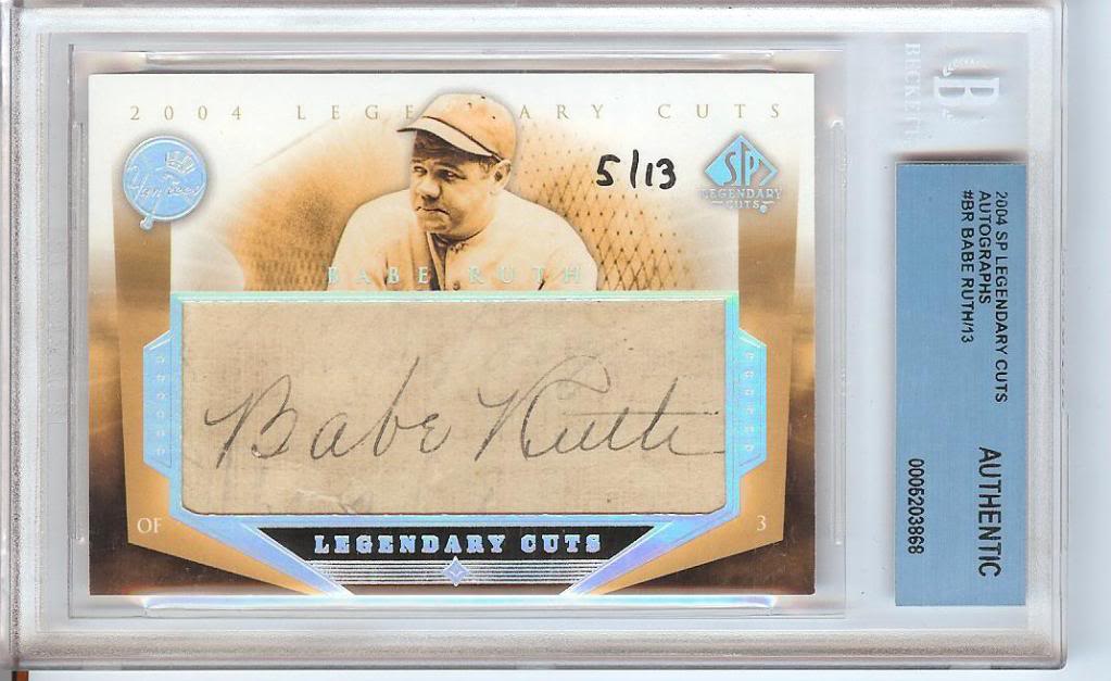 Babe Ruth autograph - Blowout Cards Forums