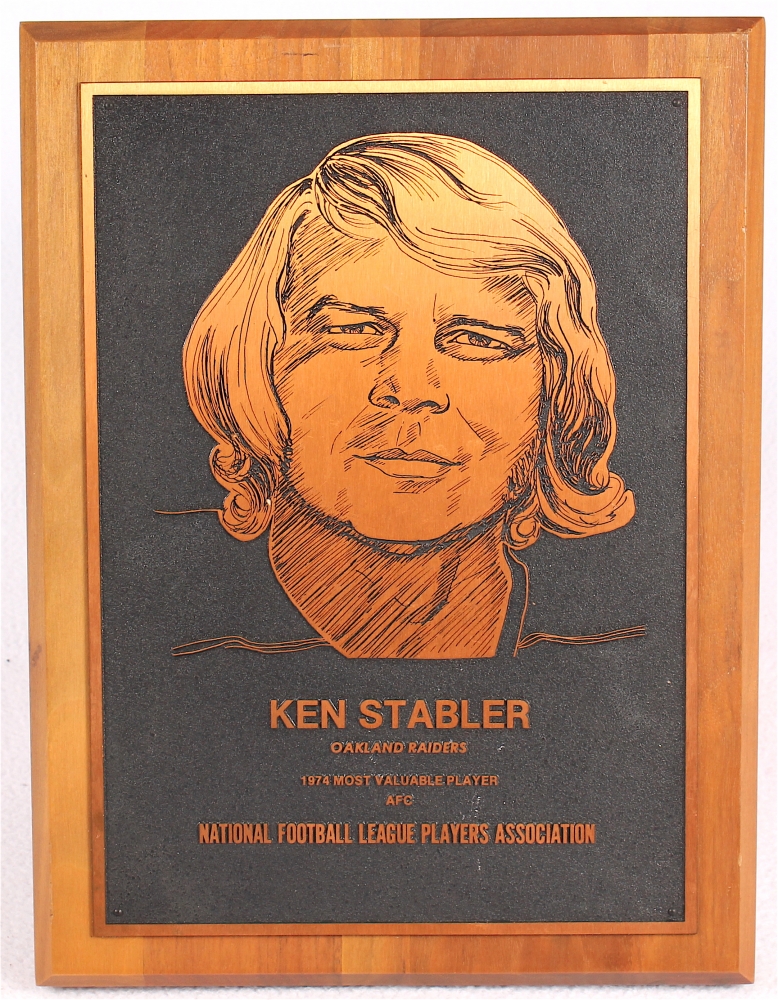 Ken Stabler Signed Alabama Logo Football (Stabler LOA)