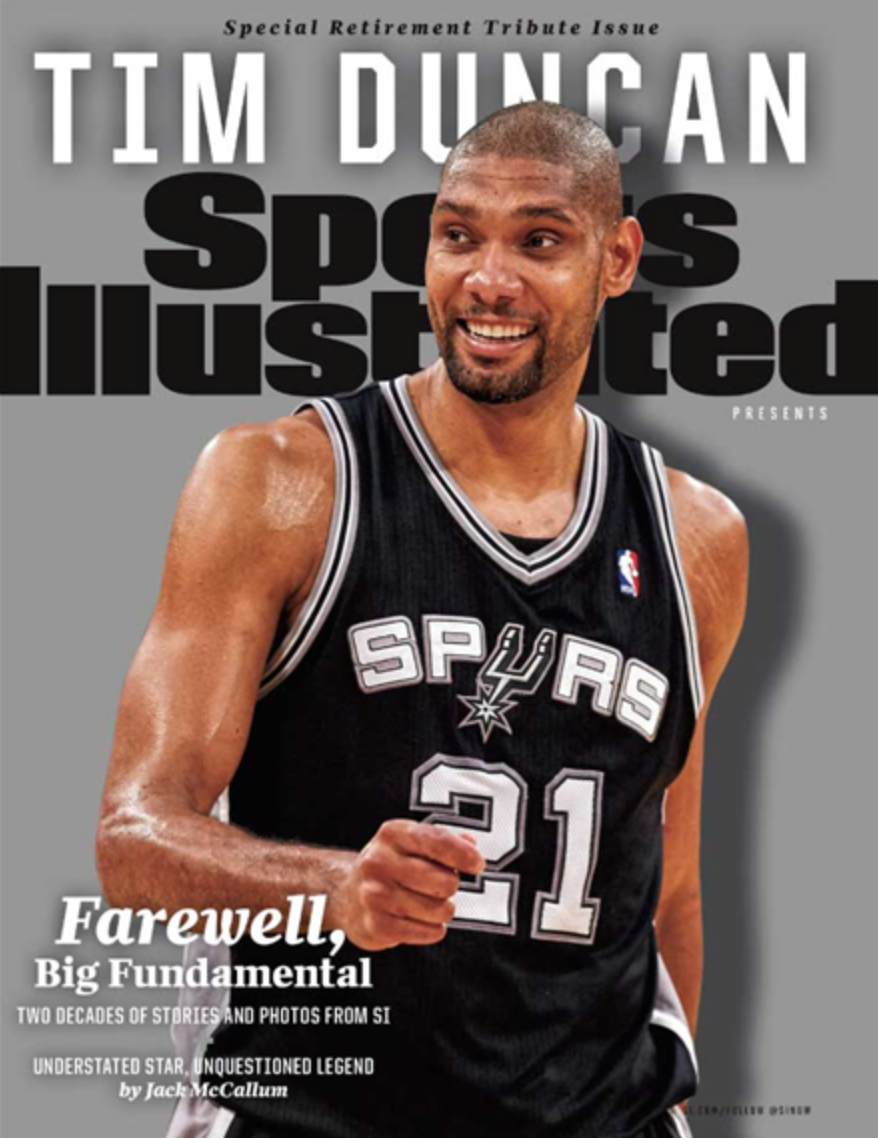 Tim Duncan tribute issue arrives from Sports Illustrated / Blowout Buzz