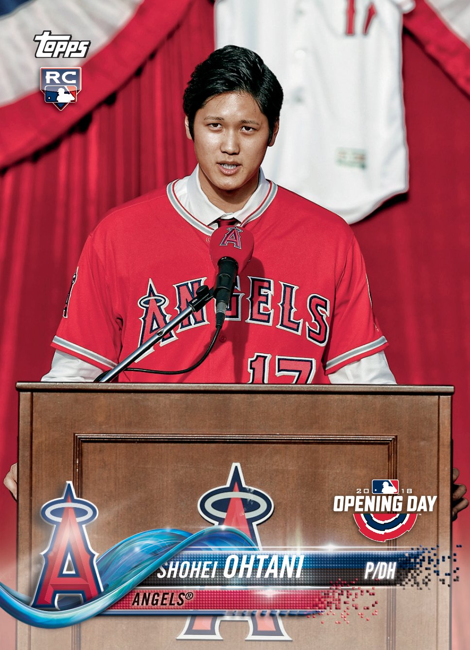 2018 Topps Heritage Angels Future Stars Shohei Ohtani, Parker Bridwell