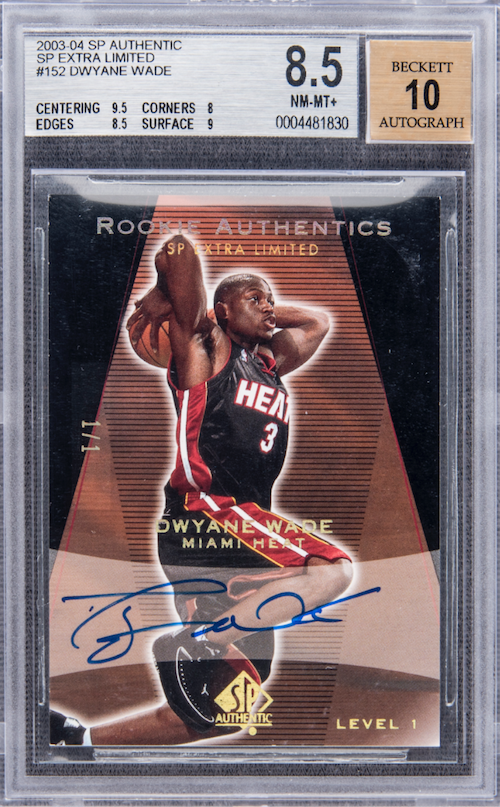 This Dwyane Wade 1/1 autograph sale price might shock you ... / Blowout ...