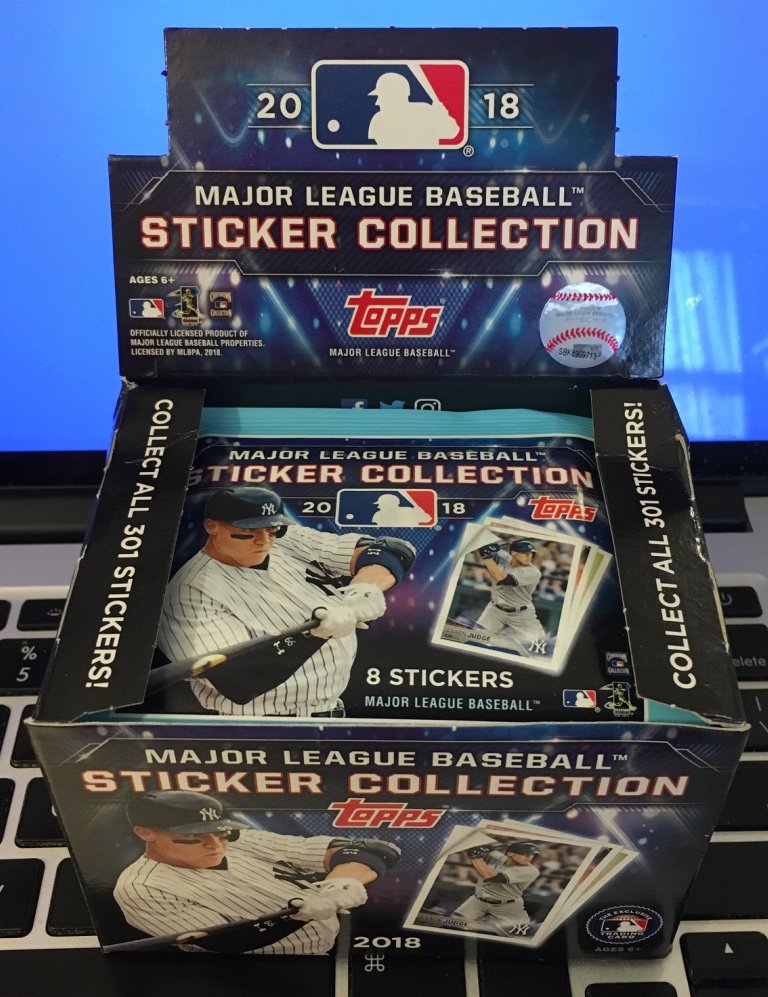 Buzz Break: 2018 Topps MLB Sticker Collection box / Blowout Buzz