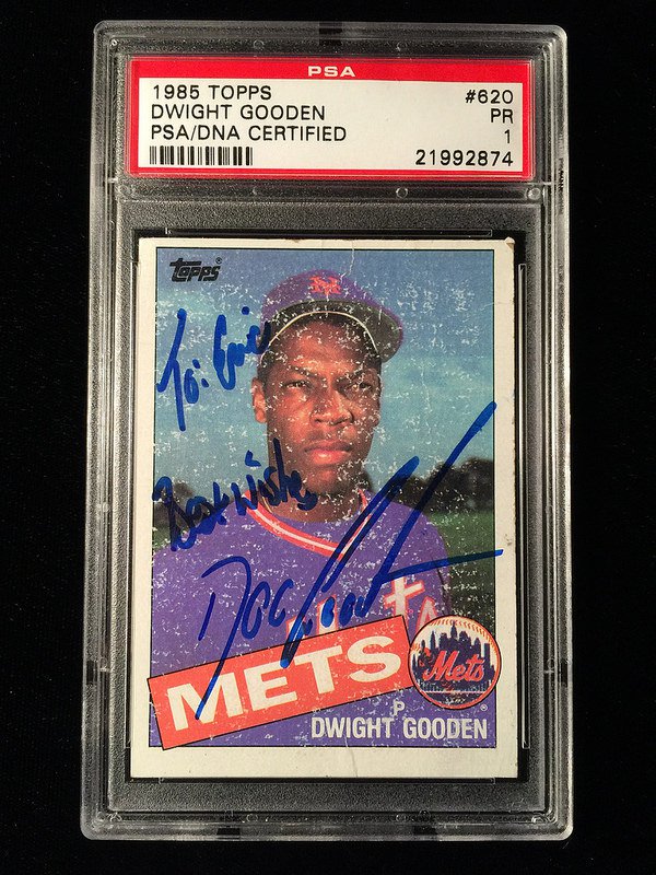 1985 Topps DWIGHT Doc GOODEN rookie card #620 New York Mets