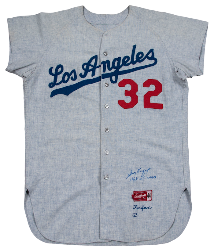Sandy Koufax jersey sets Los Angeles 