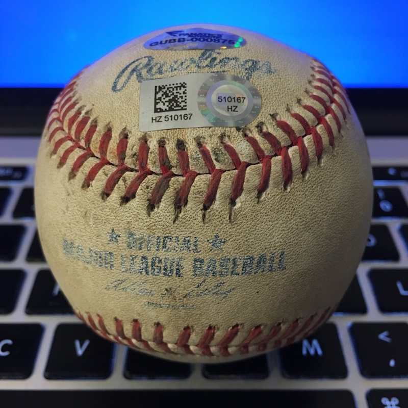 Shohei Ohtani game-used baseball / Blowout Buzz