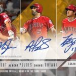 Does this Topps Now Trout-Pujols-Ohtani auto set a record 
