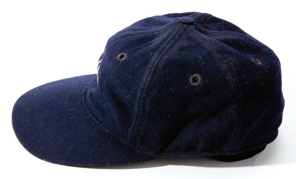 under babe ruth's cap