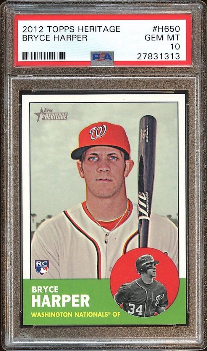 Bryce Harper Signed 2012 Bowman Chrome Draft Rookie Autographs