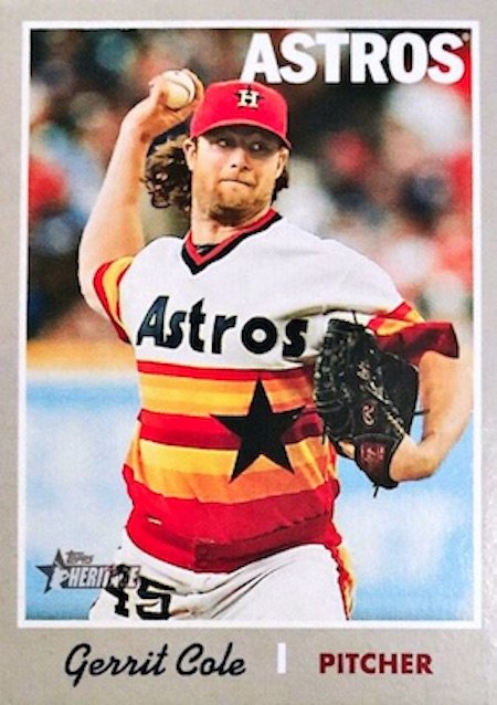 2017 topps design Gerrit Cole Astros hair