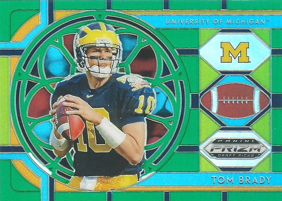 Sold at Auction: (2) Panini Prizm DP Michigan Tom Brady