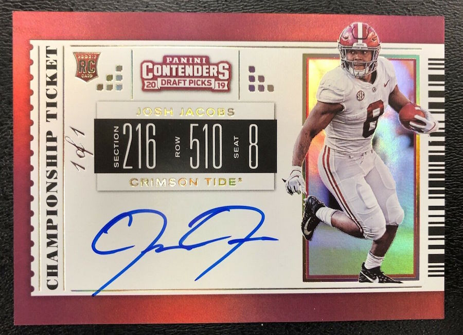 2020 Panini Contenders Championship Ticket Autographs Team Helmet