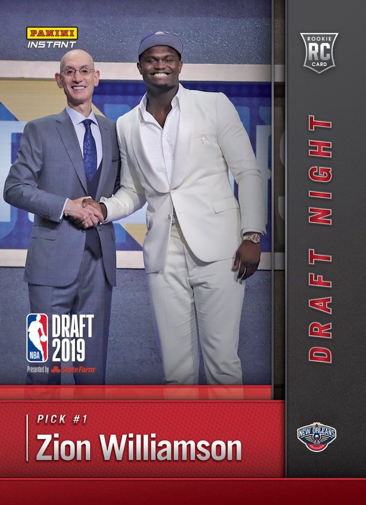 Zion Williamson and new NBA Draft picks' cards drop Instantly / Blowout Buzz