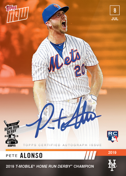 Home Run Derby fireworks seen on new Topps Now cards / Blowout Buzz