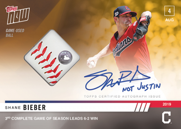 Cleveland Indians pitcher hilariously calls out Topps after he's  misidentified as Justin Bieber on baseball card – New York Daily News