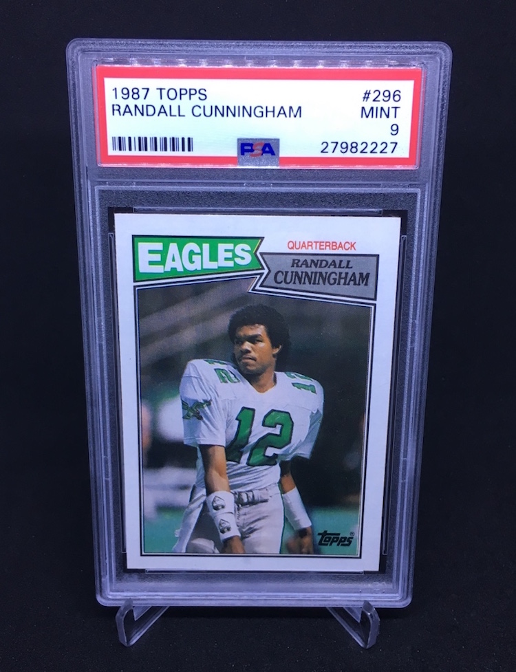 Randall Cunningham Autographed 1987 Topps #296 Trading Card