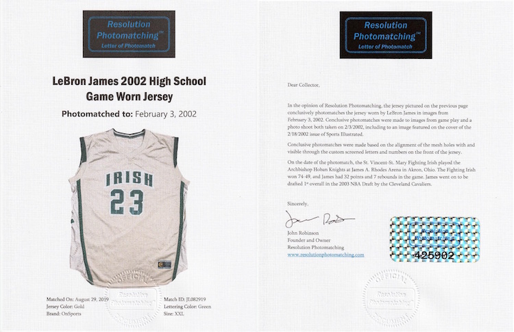 LeBron James' high school jersey up for auction - The San Diego  Union-Tribune