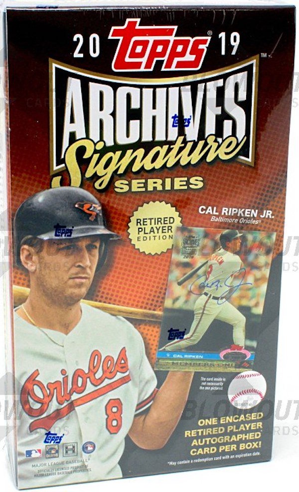 2019 Topps Archives Signature Series Retired Player Edition