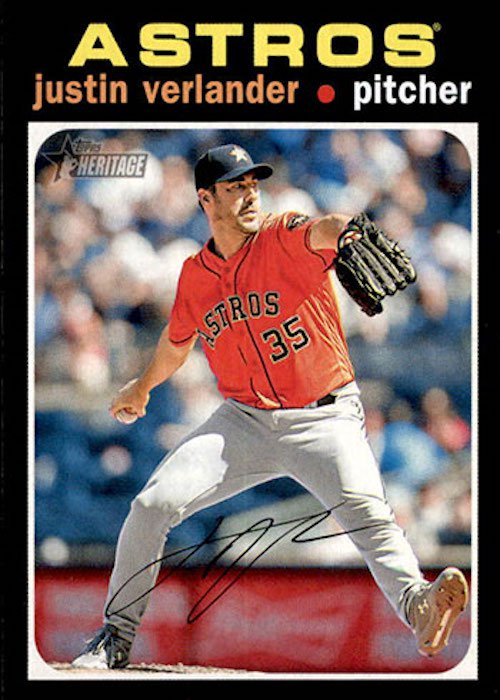 2022 Topps Heritage Clubhouse Collection JUSTIN VERLANDER Astros JERSEY  RELIC