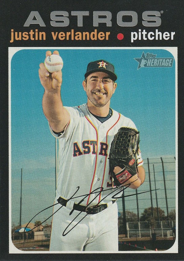 2022 Topps Heritage Clubhouse Collection JUSTIN VERLANDER Astros