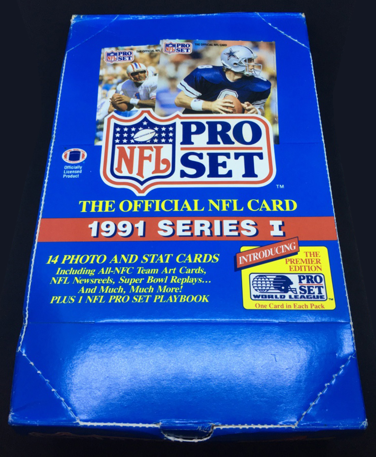 1991 Pro Set Series 1 Football Wax Box