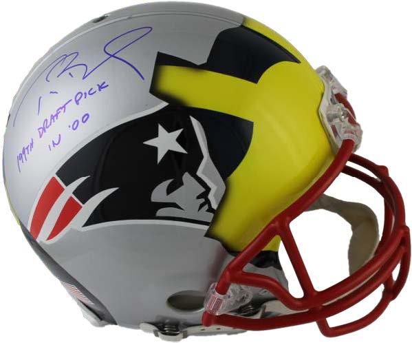 Tom Brady Signed New England Patriots Full-Size Helmet (TriStar Hologram)