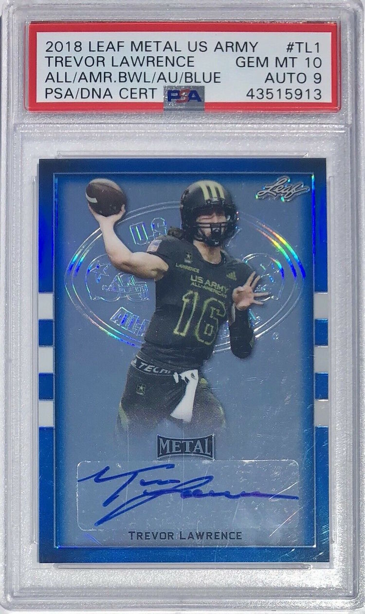 Trevor Lawrence - 2022 Prizm Football - Autograph - PSA 10 - Low POP (POP  2)