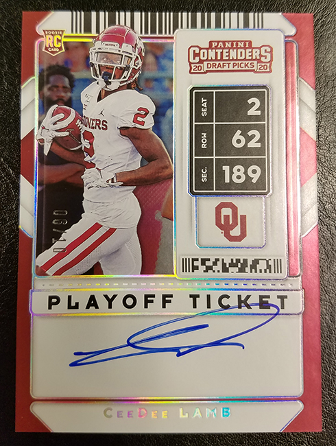 2020 Panini Contenders Draft Picks Rookie College Ticket Auto